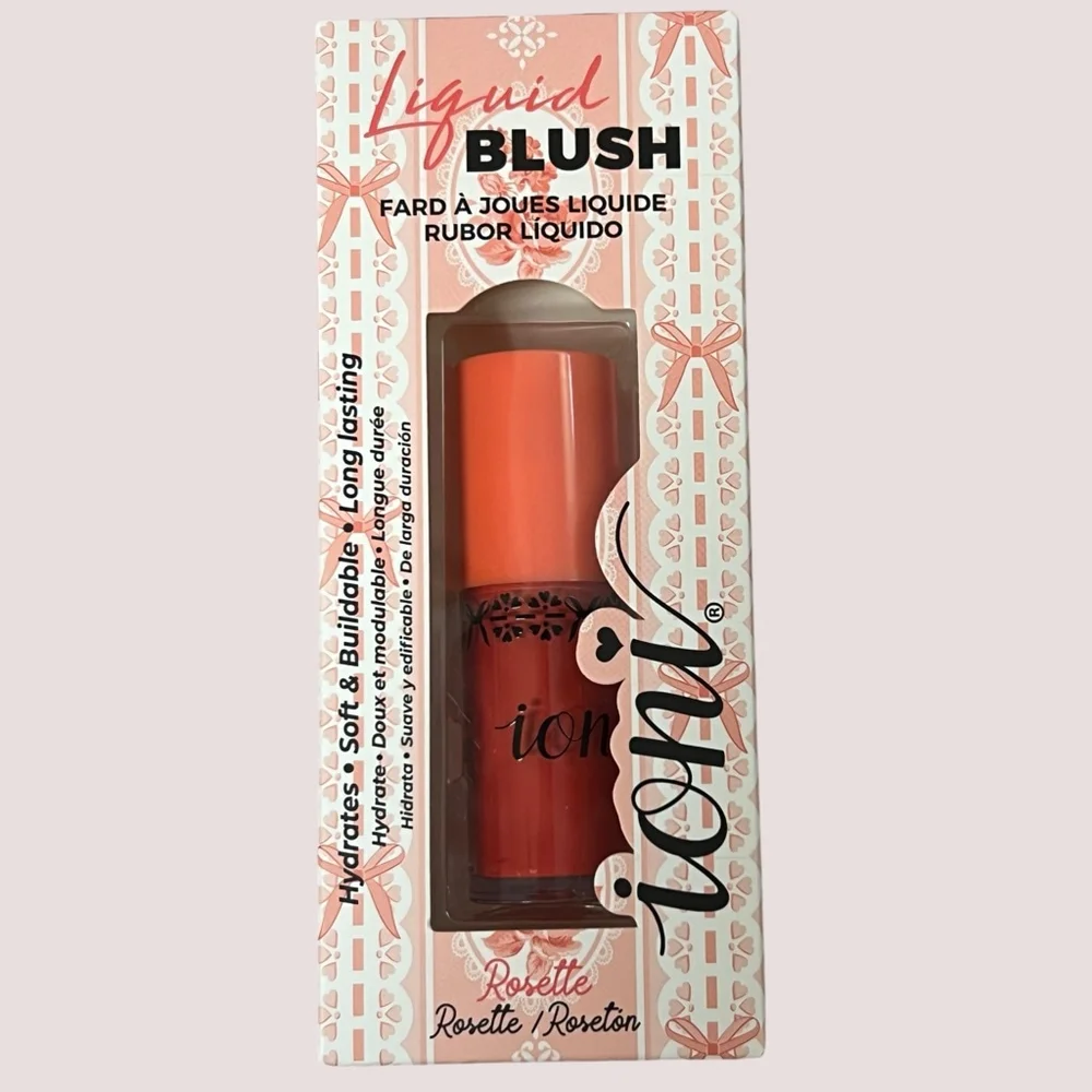 Ioni Liquid Blush Duo Set Soft Pink & Rosette Hydrating Buildable Long Lasting